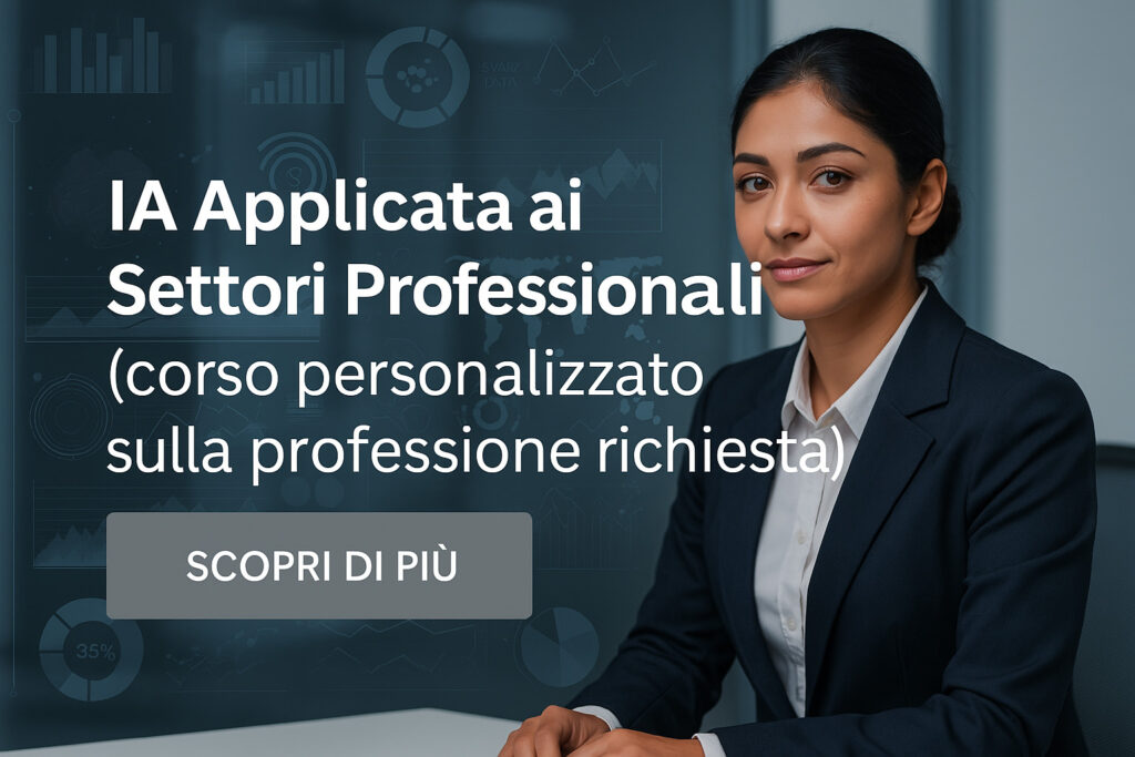 formazione professionale AI corso ia applicata ai settori professionali web